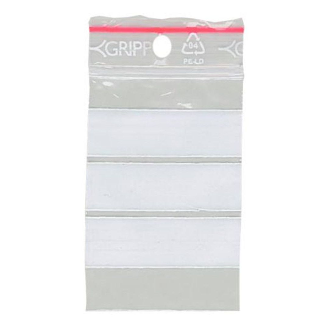 GRIPPIE Blixtlåspåse med skrivfält 40x60mm 1000/fp | Emballage och lagerutrustning - Bärkassar och Påsar - Blixtlåspåsar | Kontorsexperten