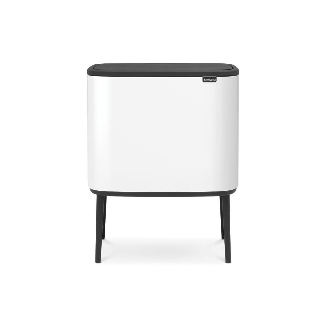 BRABANTIA Papperskorg Bo Touch Bin 3x11L Vit | Städ och hygien - Avfallshantering och källsortering - Papperskorgar | Kontorsexperten