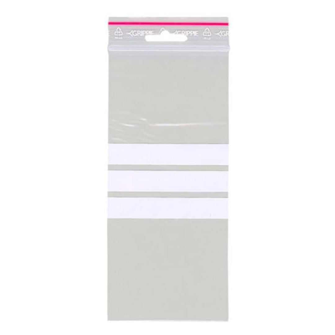GRIPPIE Blixtlåspåse med skrivfält 100x150mm 1000/fp | Emballage och lagerutrustning - Bärkassar och Påsar - Blixtlåspåsar | Kontorsexperten