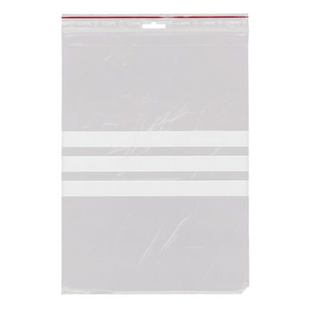 GRIPPIE Blixtlåspåse med skrivfält 230x320mm 1000/fp | Emballage och lagerutrustning - Bärkassar och Påsar - Blixtlåspåsar | Kontorsexperten