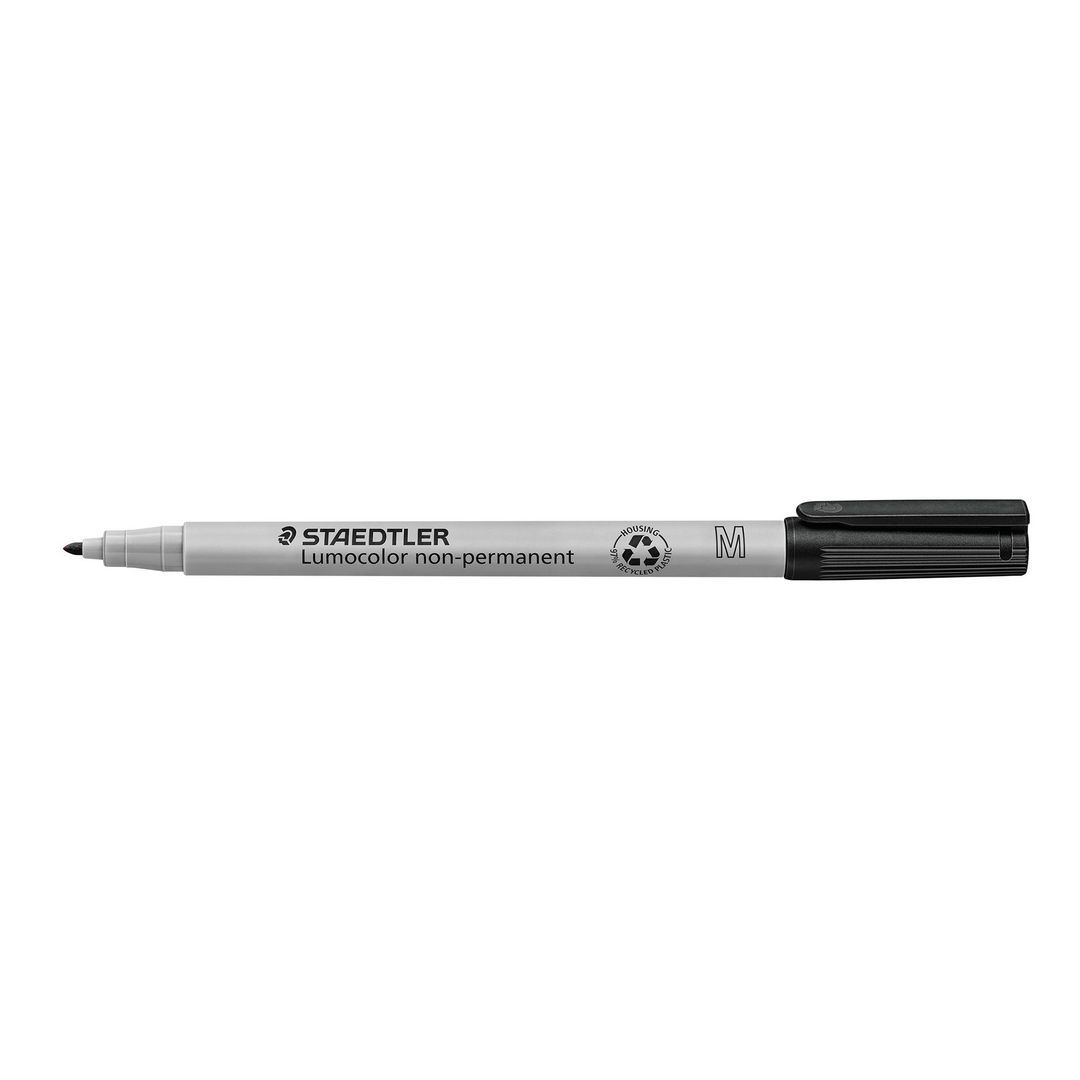 STAEDTLER Lumocolor Icke-permanent märkpenna, 315, mediumspets, 1 mm linjebredd, svart | Kontorsmaterial - Pennor - Overheadpennor | Kontorsexperten