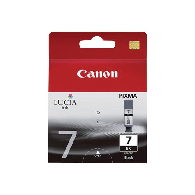 Canon Bläckpatron, PIXMA PGI-7 BK, Lucia, svart, singelförpackning, 2444B001 | Toner och bläck - Bläckpatroner - Bläckpatroner Canon | Kontorsexperten