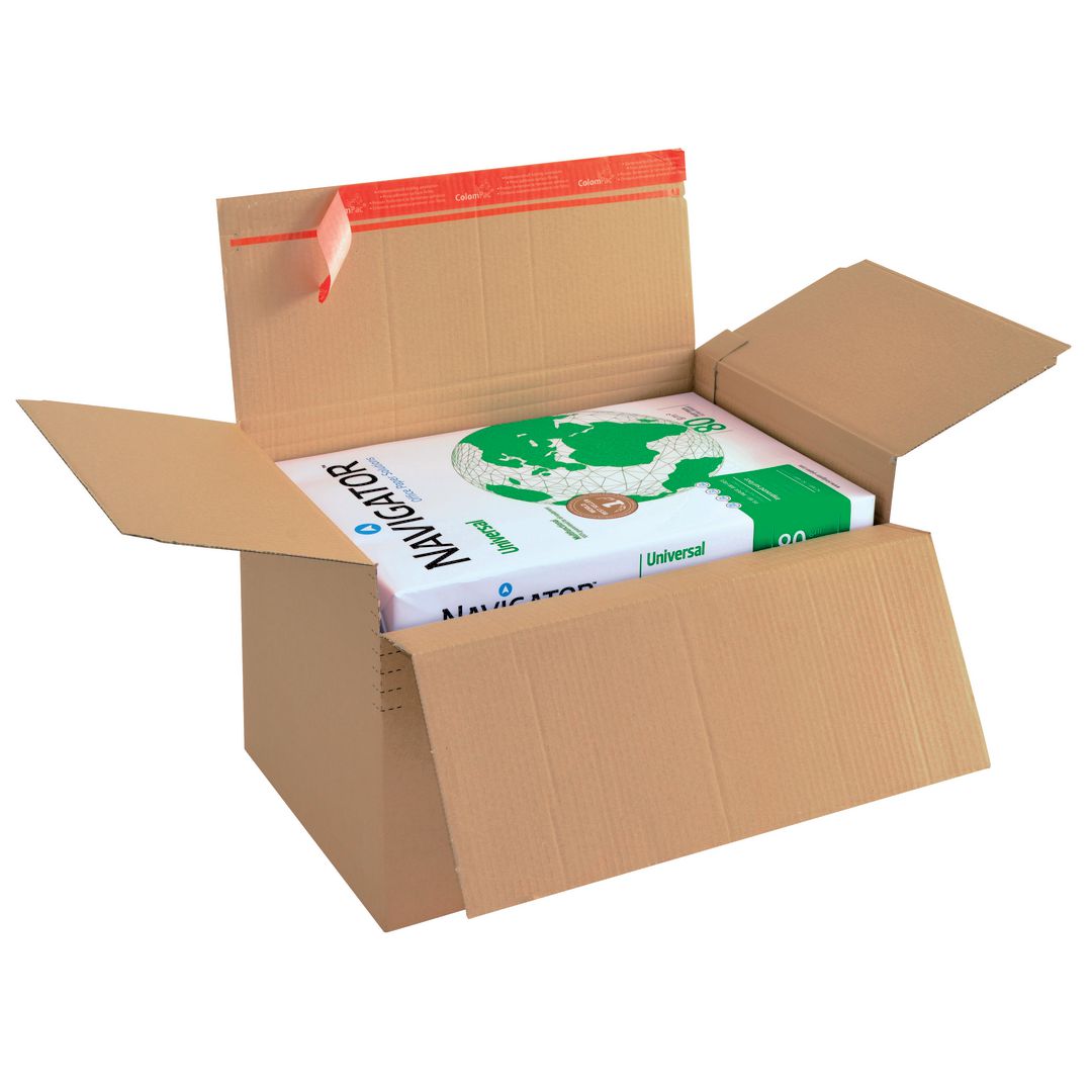 COLOMPAC E-handelslåda 445x315x180-300mm | Emballage och lagerutrustning - Lådor och well - E-handelslådor | Kontorsexperten