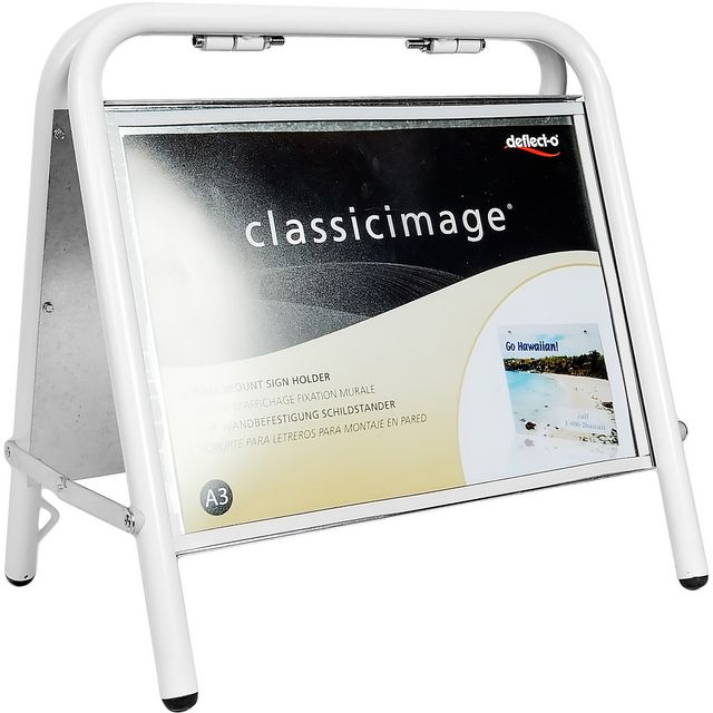 Gatuställ A3 liggande vit Mäklarställ | Kontorsmaterial - Butiksmaterial - Gatuställ | Kontorsexperten