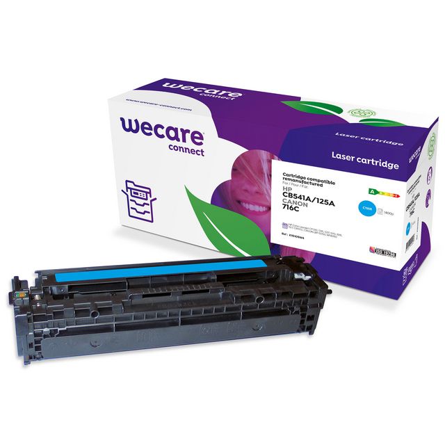 WECARE Toner HP CB541A/1979B002 1,4K cya | Toner och bläck - Tonerkassetter - Toner WeCare | Kontorsexperten