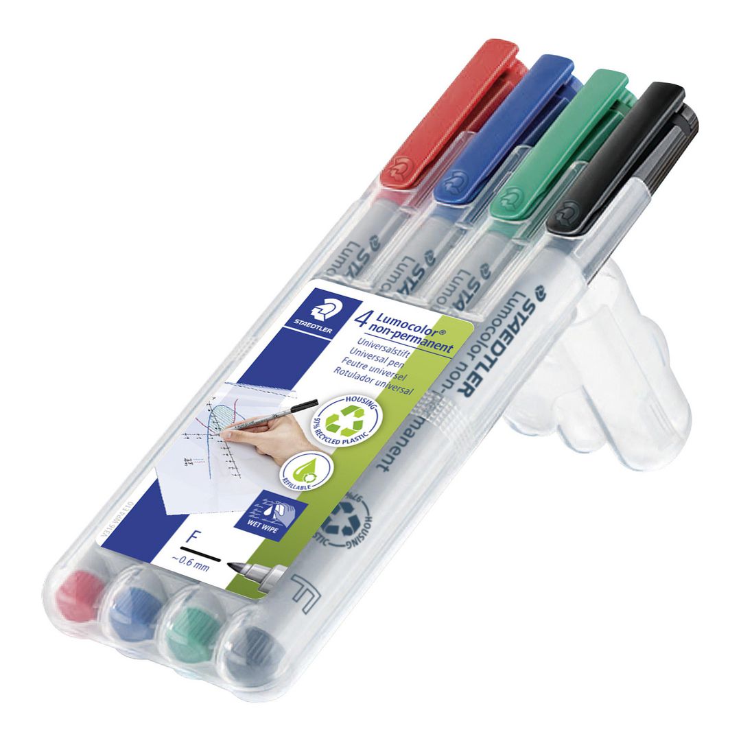 STAEDTLER Lumocolor Universalpenna F VL 4/fp | Kontorsmaterial - Pennor - Overheadpennor | Kontorsexperten