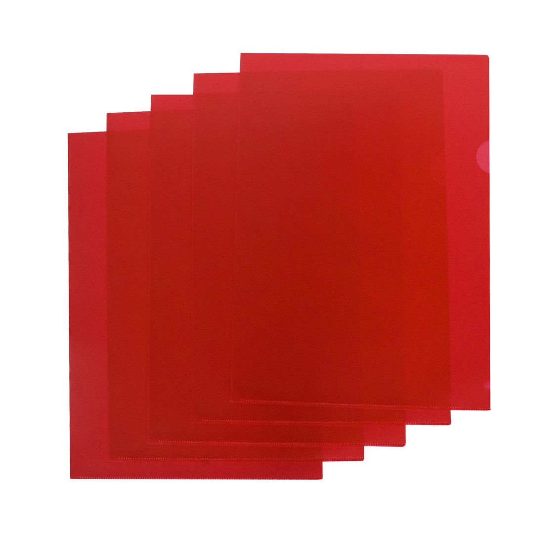 Aktmapp kraftig A4 0,18 röd | Kontorsmaterial - Mappar och plastfickor - Plastmappar och aktmappar | Kontorsexperten