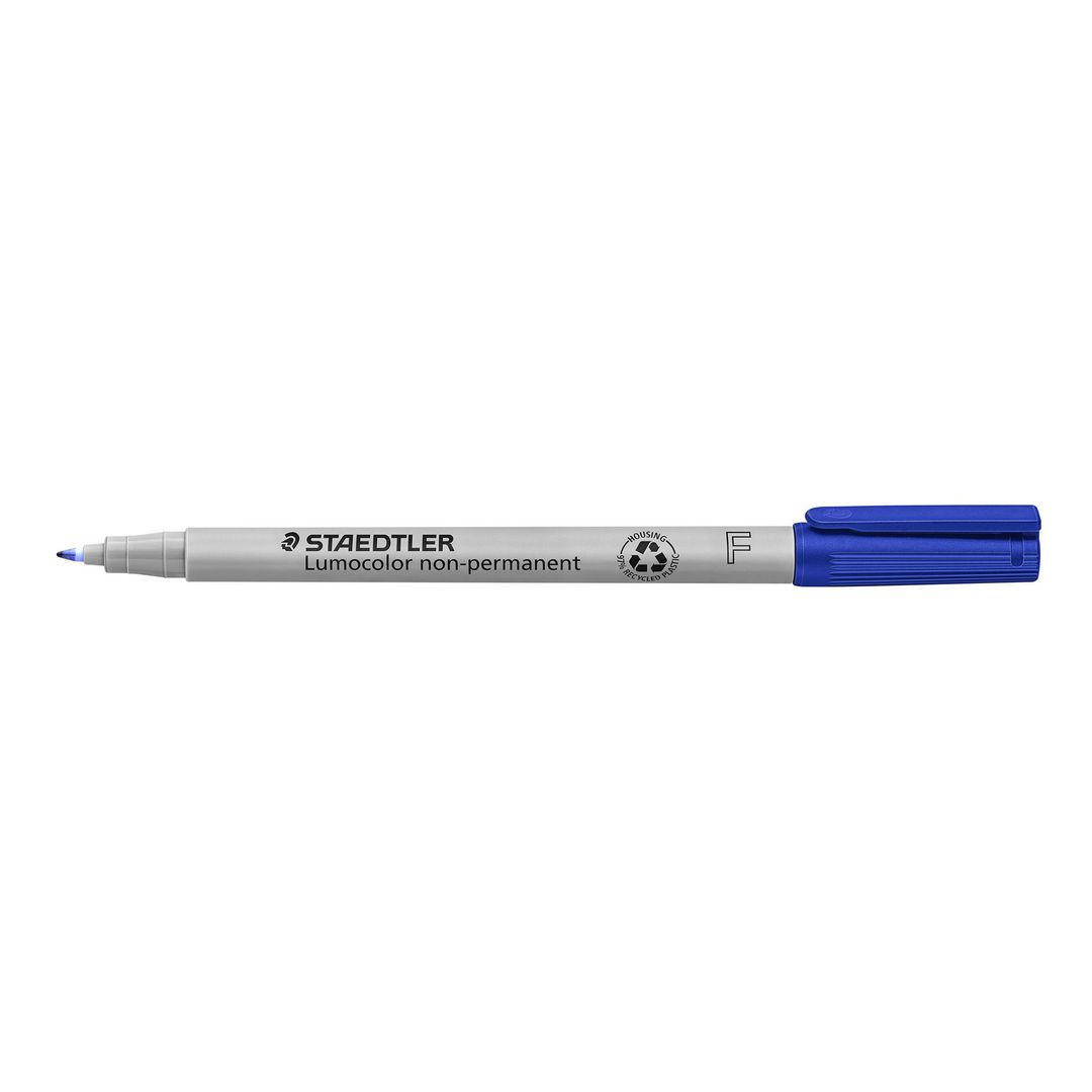 STAEDTLER Lumocolor Universalpenna Lumocolor® 316 icke-permanent, tunn spets, 0,6 mm linjebredd, blå | Kontorsmaterial - Pennor - Overheadpennor | Kontorsexperten