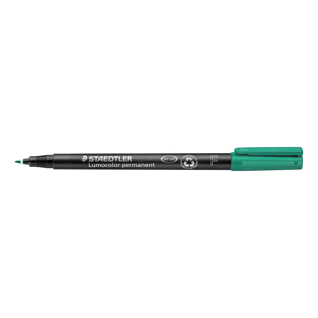 LUMOCOLOR Universalpenna Lumocolor® 318 permanent, tunn spets, 0,6 mm linjebredd, grön | Kontorsmaterial - Pennor - Overheadpennor | Kontorsexperten