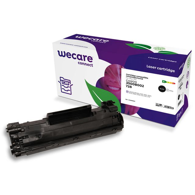 WECARE Toner CANON CRG728 2,1K svart | Toner och bläck - Tonerkassetter - Toner WeCare | Kontorsexperten