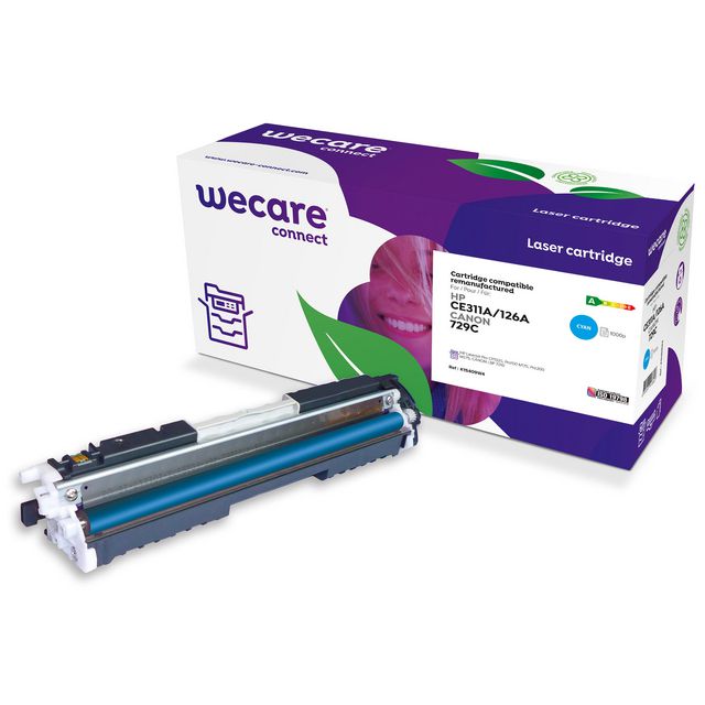 WECARE Toner HP CE311A/729C 1K cyan | Toner och bläck - Tonerkassetter - Toner WeCare | Kontorsexperten