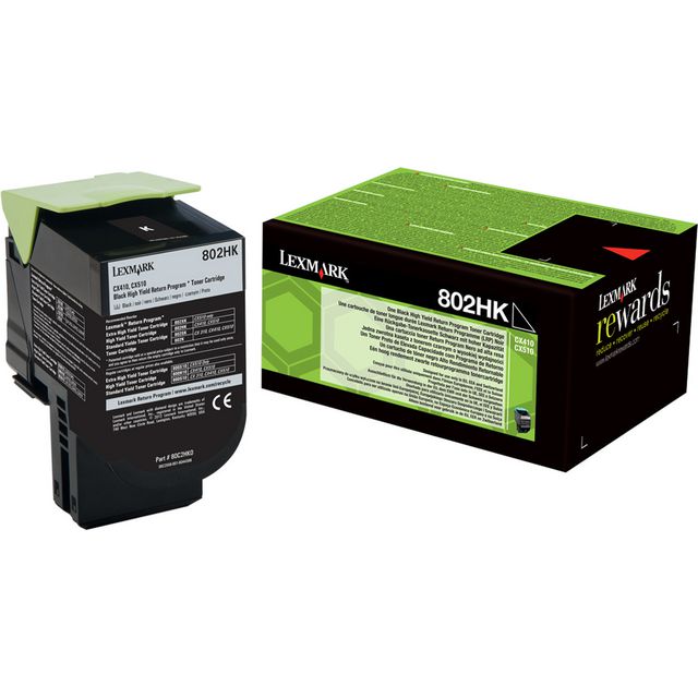 LEXMARK Toner 80C2HKE Svart | Toner och bläck - Tonerkassetter - Toner Lexmark | Kontorsexperten