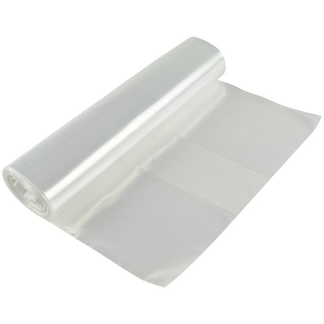 POLYNOVA Plastsäck PolyPRIMA, 125 l, lågdensitetspolyetylen (LDPE), 750 x 1 150 mm, genomskinlig | Städ och hygien - Påsar och säckar - Plastsäckar | Kontorsexperten