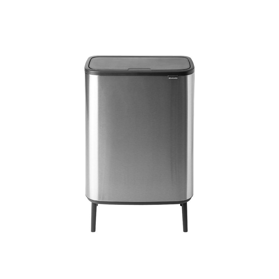 BRABANTIA Papperskorg Bo Touch Bin HI 60L Matt Stål | Städ och hygien - Avfallshantering och källsortering - Papperskorgar | Kontorsexperten