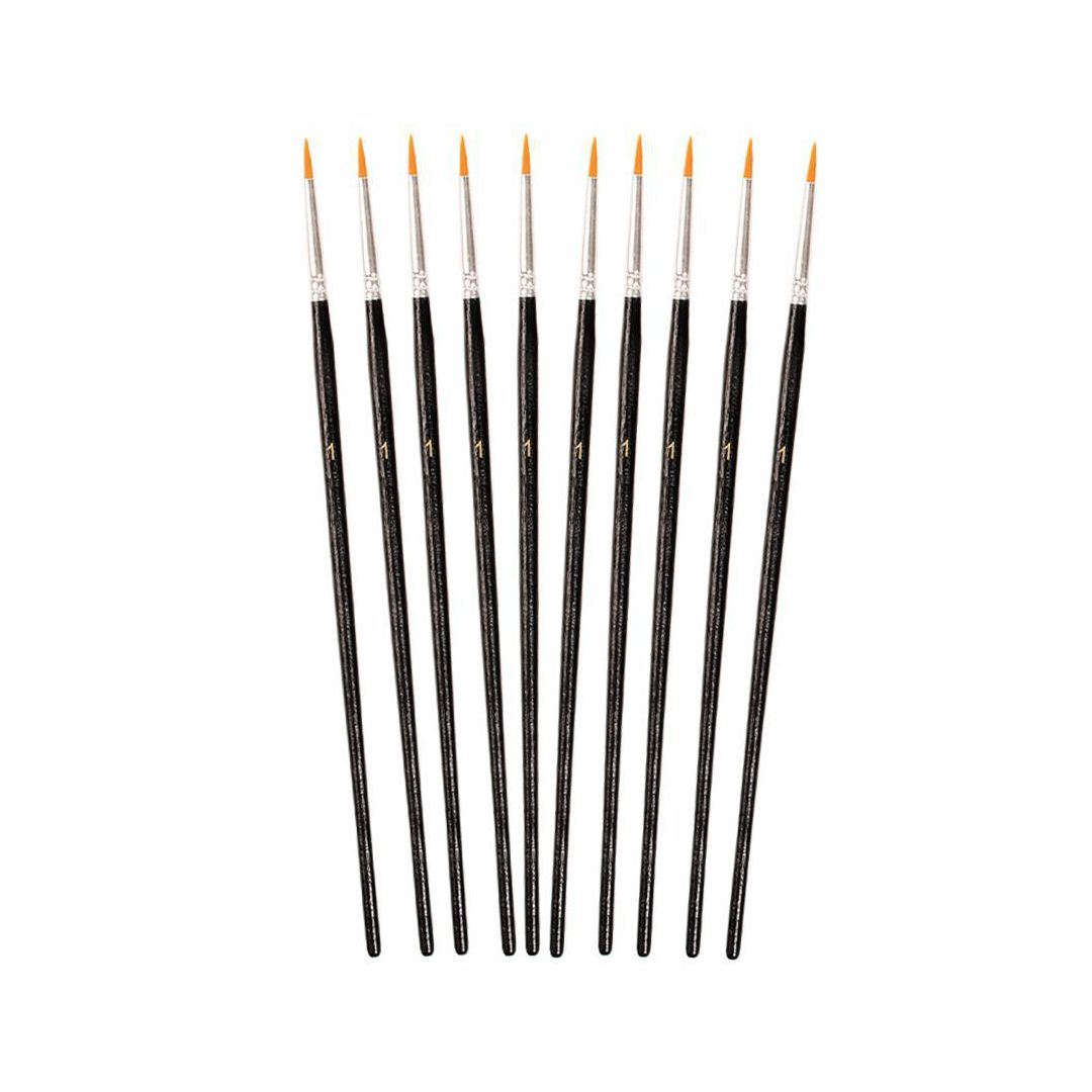 PLAYBOX Syntetpensel rund nr 1 10/fp | Skola och förskola - Målarfärg och tillbehör - Penslar | Kontorsexperten