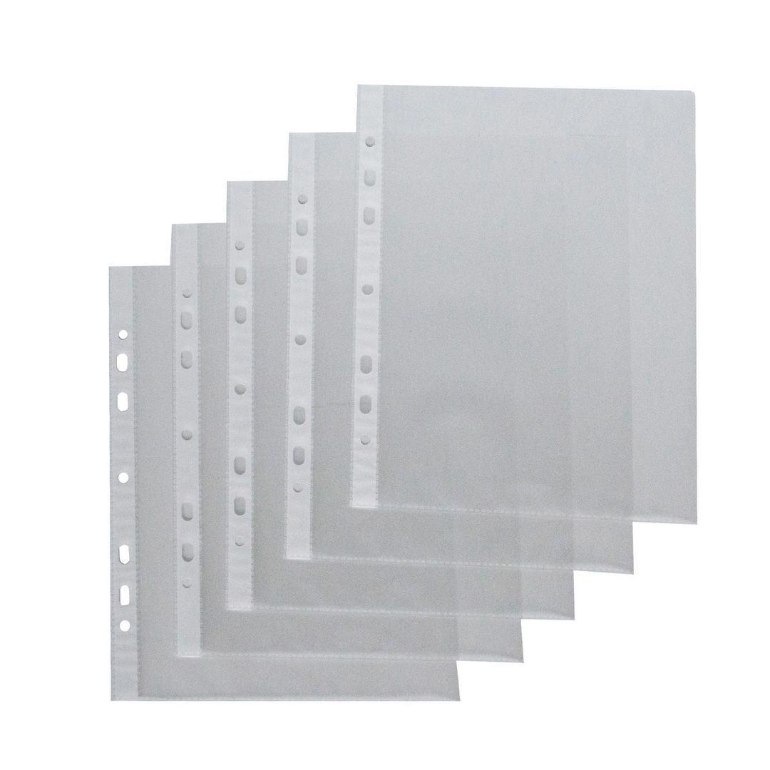 Plastficka A5 präglad 0,08mm 10/fp | Kontorsmaterial - Mappar och plastfickor - Plastfickor - Öppen överkant | Kontorsexperten