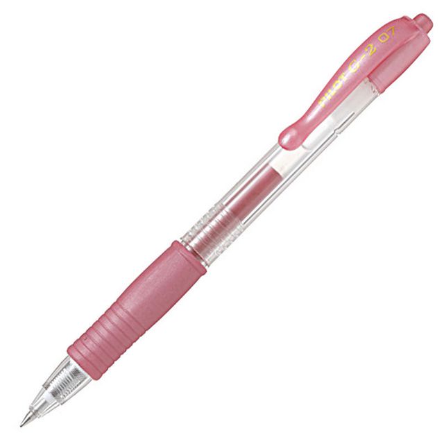 PILOT Gelpenna G-2 Metallic 0,7 rosa | Kontorsmaterial - Pennor - Gelpennor | Kontorsexperten