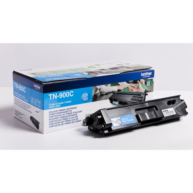 BROTHER Toner TN-900C, cyan | Toner och bläck - Tonerkassetter - Toner Brother | Kontorsexperten