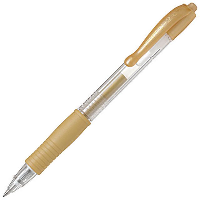 PILOT Gelpenna G-2 Metallic 0,7 guld | Kontorsmaterial - Pennor - Gelpennor | Kontorsexperten