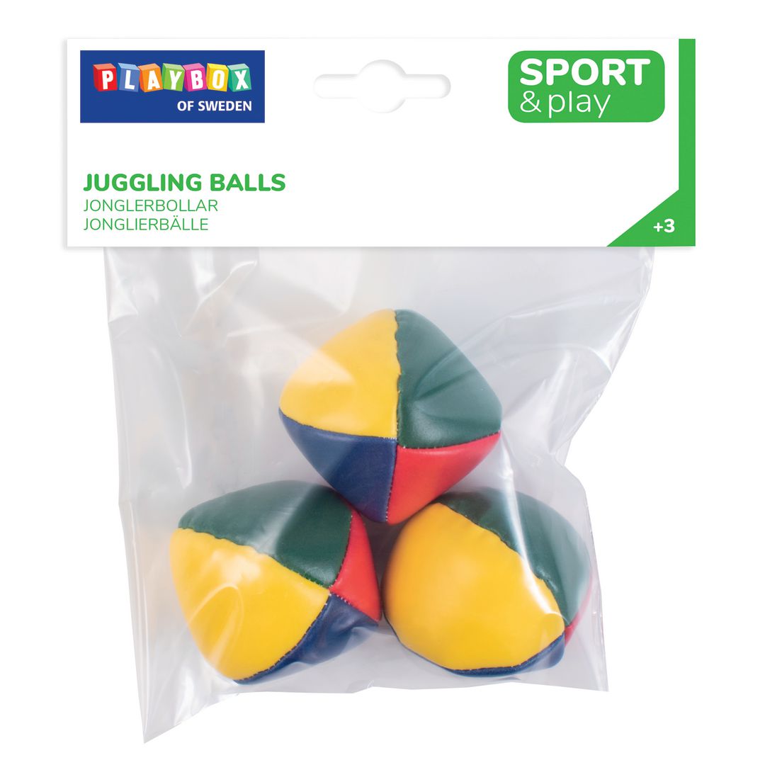 PLAYBOX Jongleringsbollar 3/fp | Skola och förskola - Idrott, hälsa och rörelse - Bollar - Gymnastik och lek | Kontorsexperten