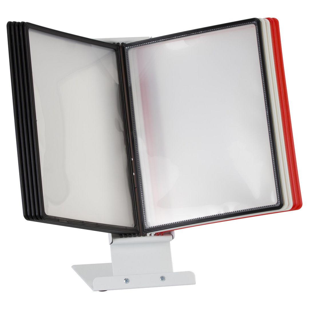 Actual Bordsställ A4 med 10 ramar, sorterade färger | Kontorsmaterial - Till skrivbordet - Bordsställ och panelsystem | Kontorsexperten