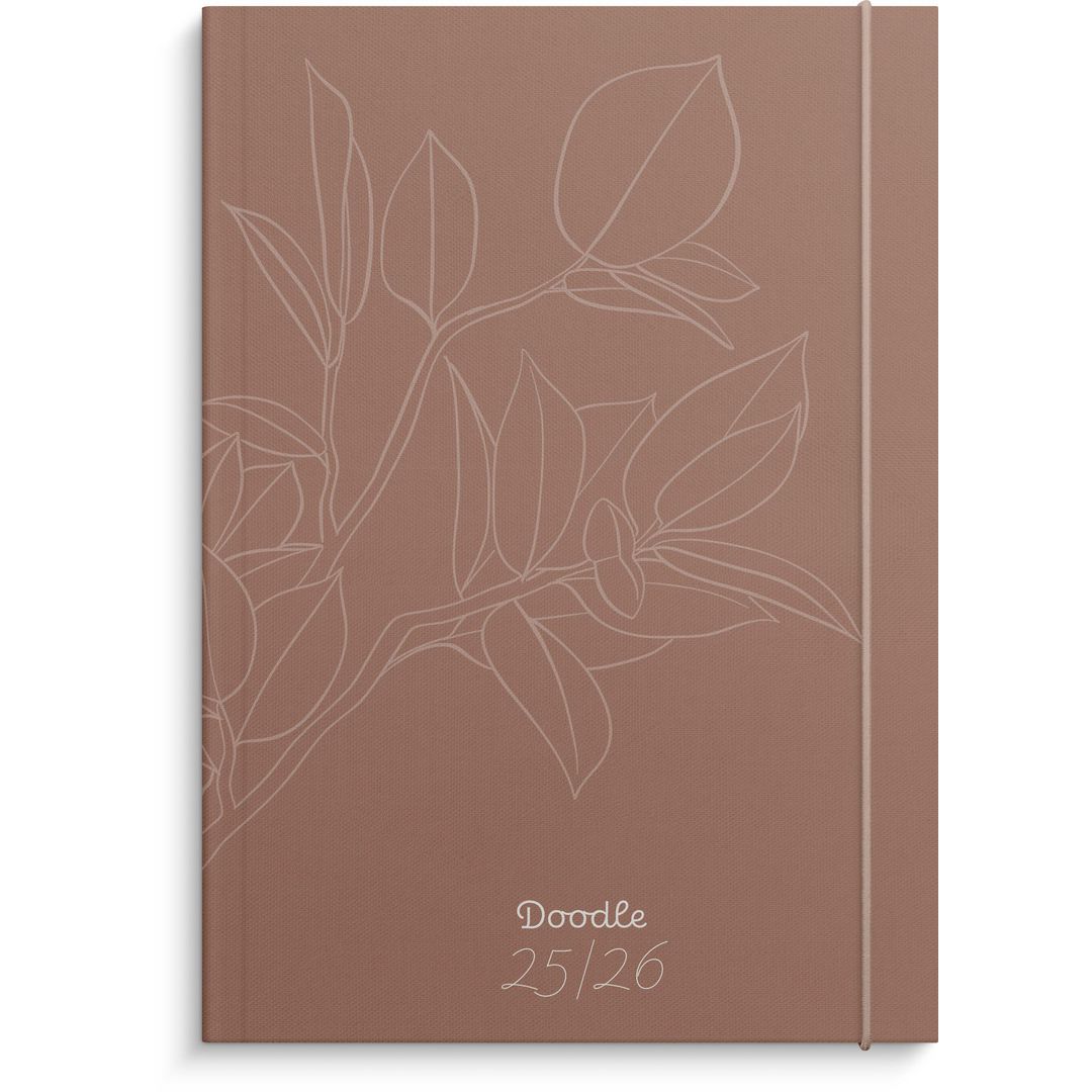 BURDE Kalender 25/26 Doodle inbunden | Almanackor och kalendrar - Lärar och Elevkalendrar - Elevkalendrar | Kontorsexperten