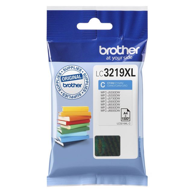 BROTHER Bläckpatron LC3219XLC Cyan | Toner och bläck - Bläckpatroner - Bläckpatroner Brother | Kontorsexperten