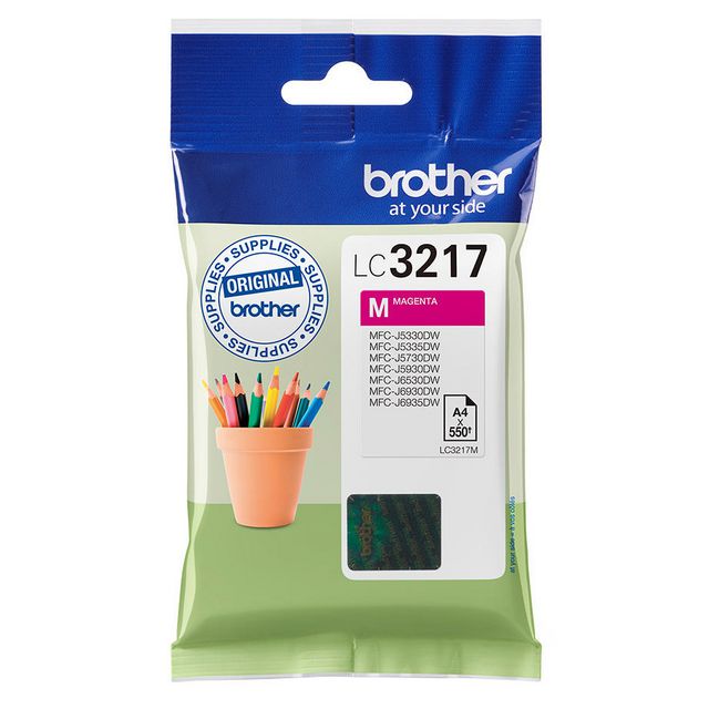 BROTHER Bläckpatron LC3217M Magenta | Toner och bläck - Bläckpatroner - Bläckpatroner Brother | Kontorsexperten