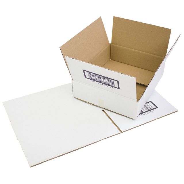 BOXON Wellåda E40 285x225x70mm VIT | Emballage och lagerutrustning - Lådor och well - Welllådor 1-lag - 98-290 mm | Kontorsexperten