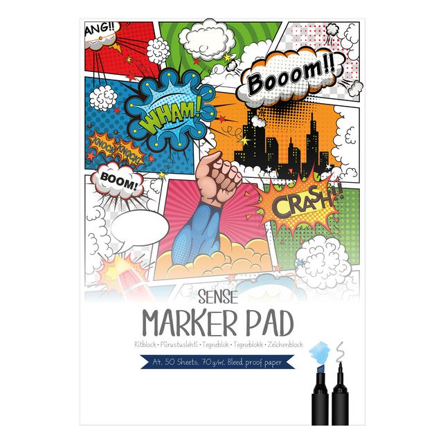 SENSE Block Marker Pad 70g | Skola och förskola - Bild och form - Ritblock och målarböcker | Kontorsexperten