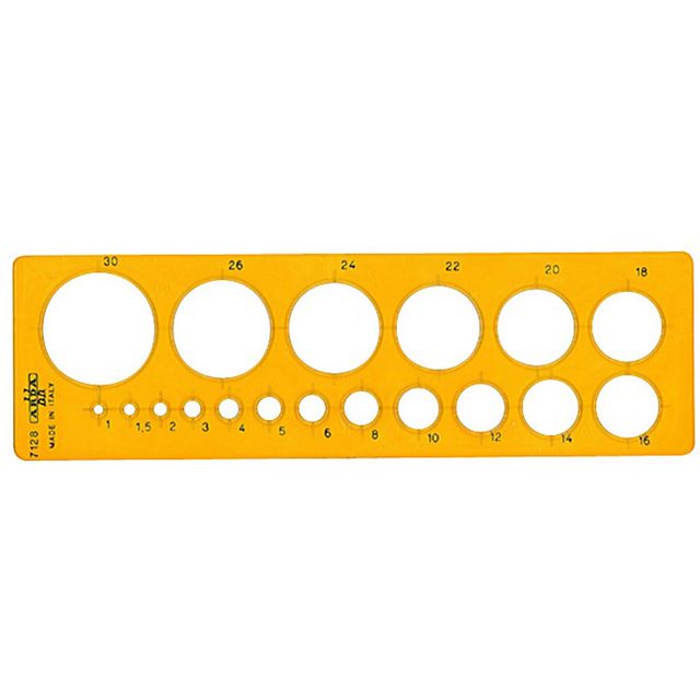 ARDA Mall 18 cirklar | Skola och förskola - Pennor och tillbehör - Linjaler och gradskivor | Kontorsexperten