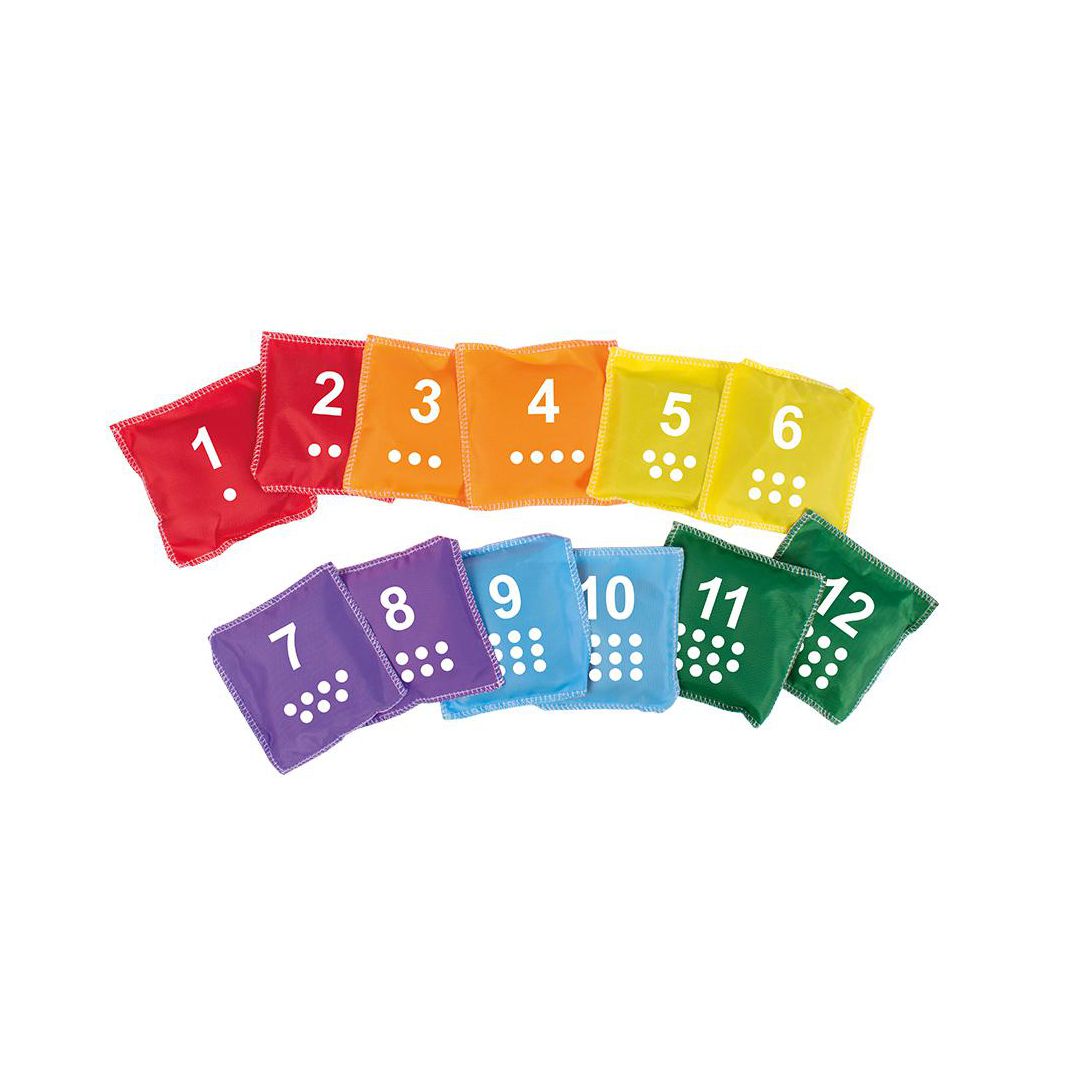 PLAYBOX Ärtpåsar med siffror 12/fp | Skola och förskola - Idrott, hälsa och rörelse - Motorik | Kontorsexperten