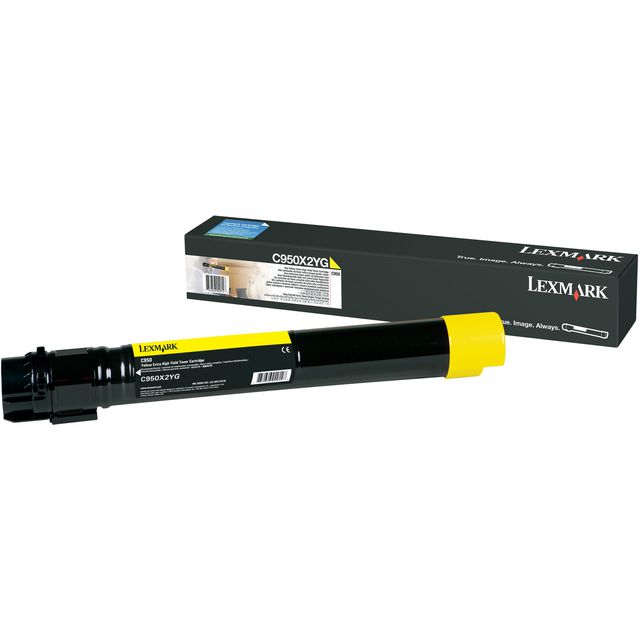LEXMARK Toner C950X2YG gul | Toner och bläck - Tonerkassetter - Toner Lexmark | Kontorsexperten