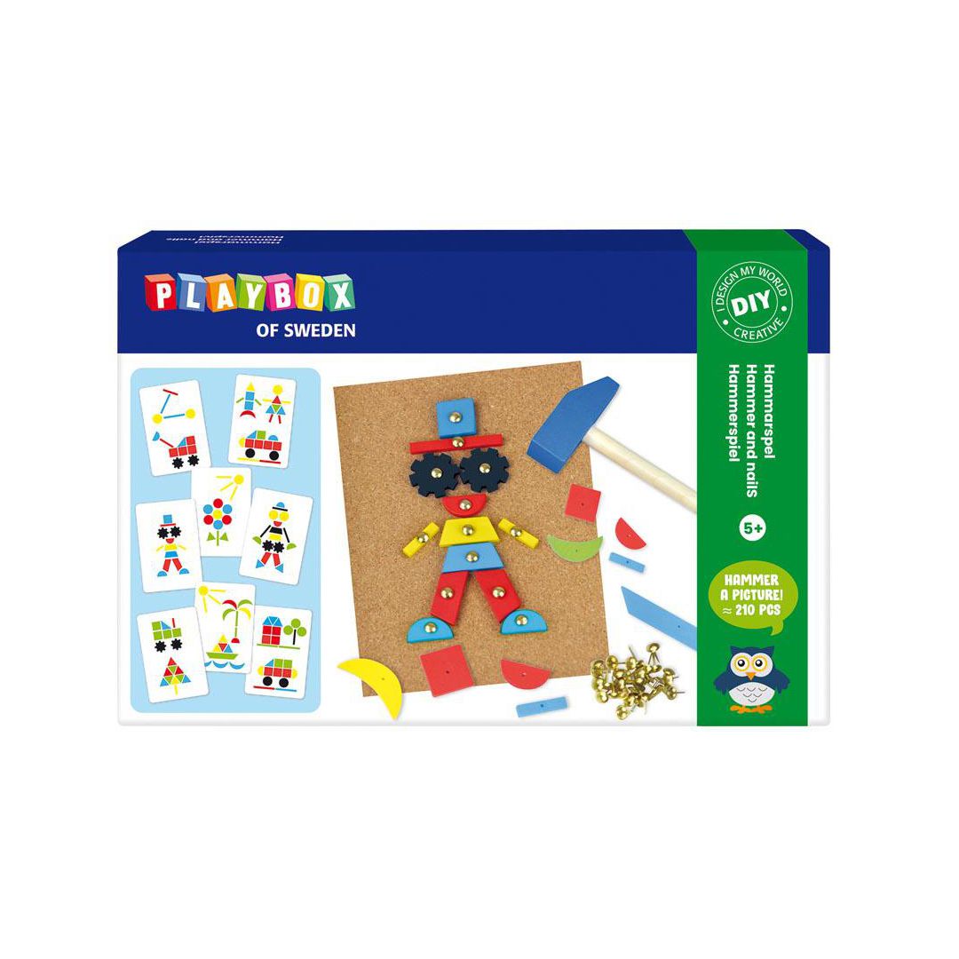 PLAYBOX Spikmosaik 210 delar | Skola och förskola - Lekmaterial - Bygglek, konstruktion och mosaik | Kontorsexperten