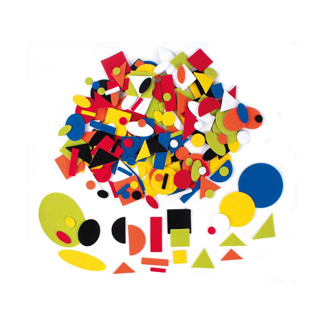 PLAYBOX Geometriska former självhäftande 500/fp | Skola och förskola - Hobbymaterial - Bokmärken och stickers | Kontorsexperten
