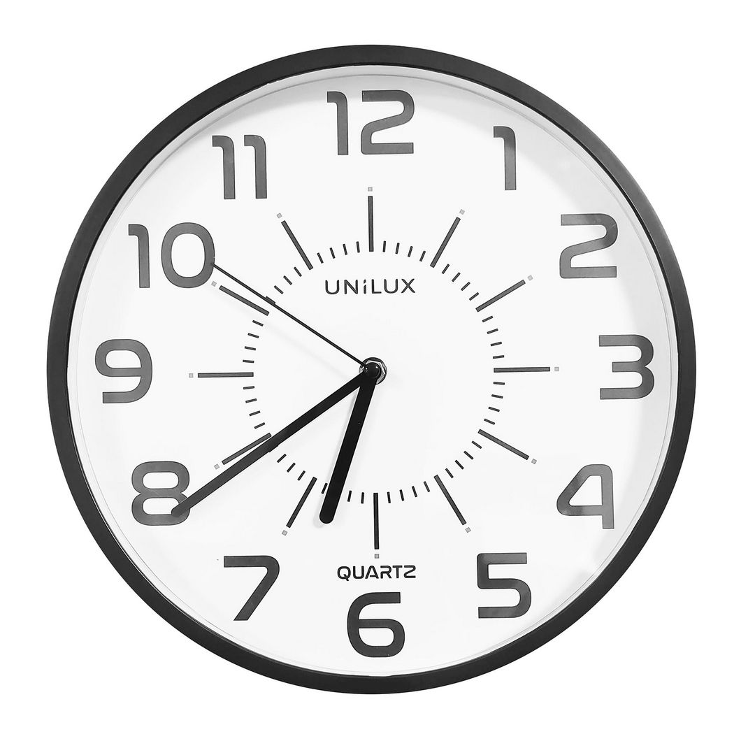 UNILUX Väggklocka Unilux Pop 30,5 plastlins | Kontorsmöbler och inredning - Väggur - Väggur | Kontorsexperten