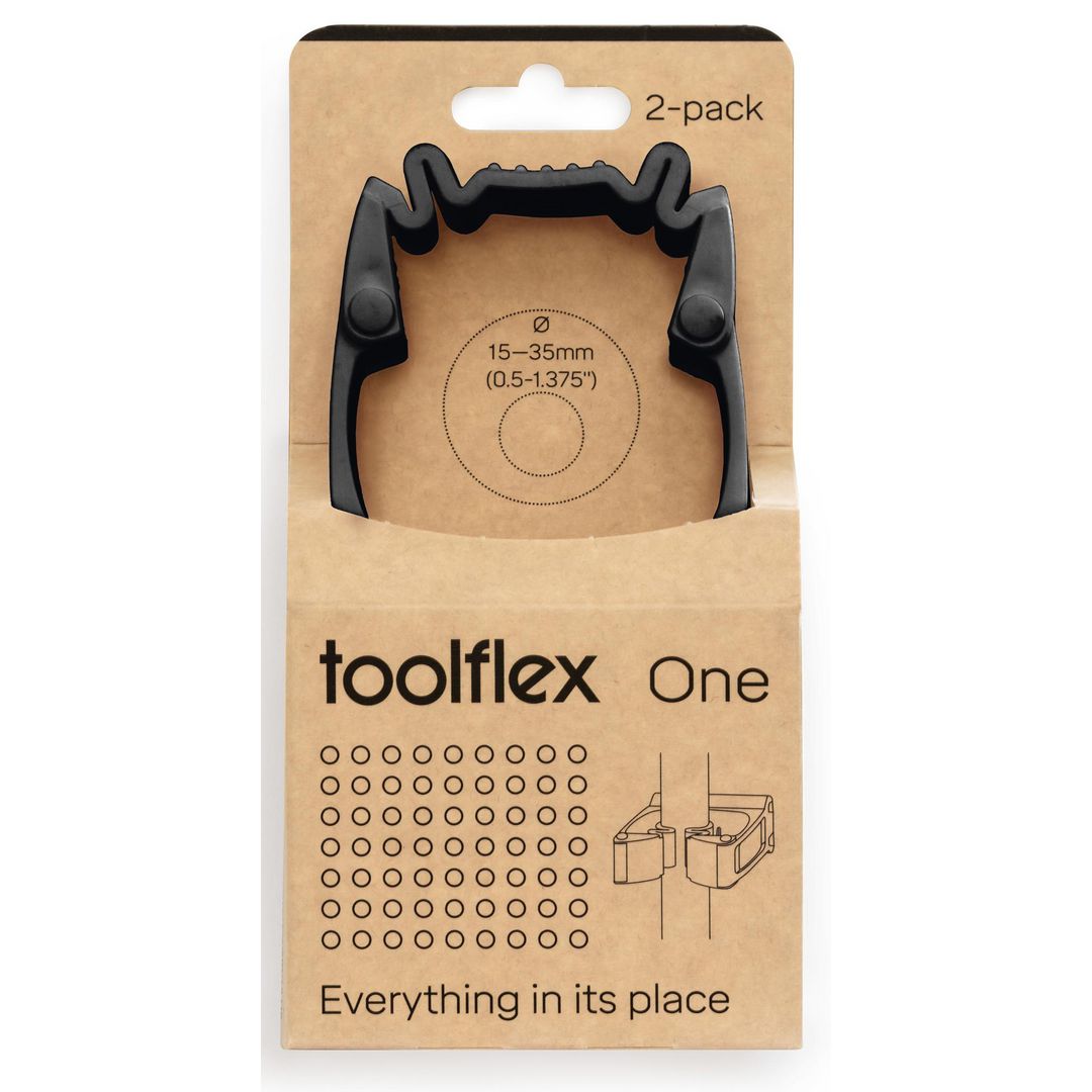 TOOLFLEX Redskapshållare One 2/fp | Städ och hygien - Städvagnar - Tillbehör städvagnar | Kontorsexperten