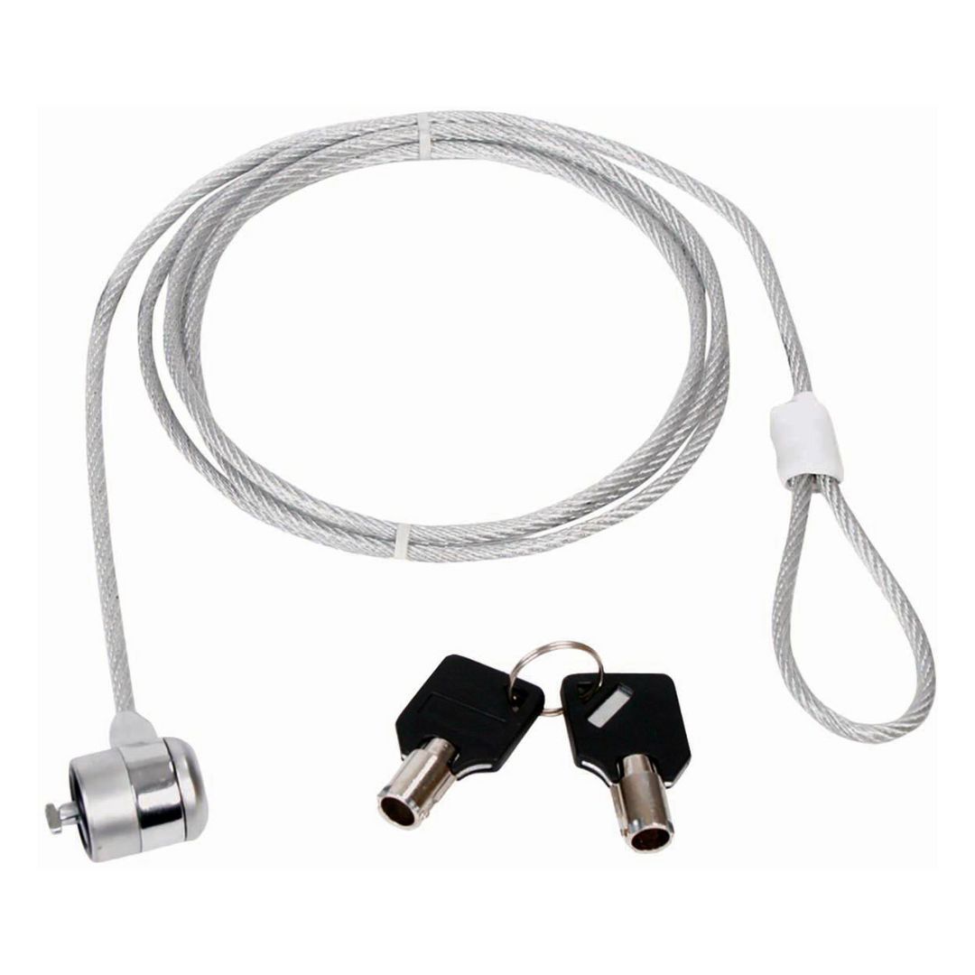 NEDIS Vajerlås Universalt Nyckel 1.8 m | Datorprodukter - Kringutrustning - Vajerlås | Kontorsexperten