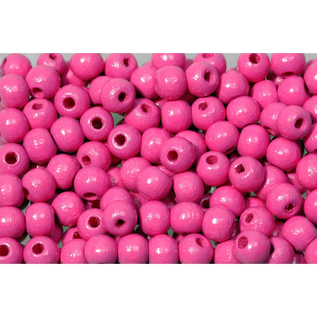 Träpärla 8 mm rosa 200/fp | Skola och förskola - Hobbymaterial - Pärlor | Kontorsexperten
