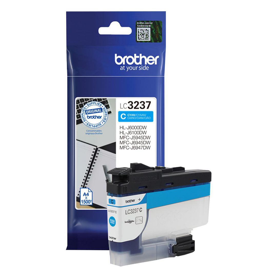BROTHER Bläckpatron LC3237C Cyan | Toner och bläck - Bläckpatroner - Bläckpatroner Brother | Kontorsexperten