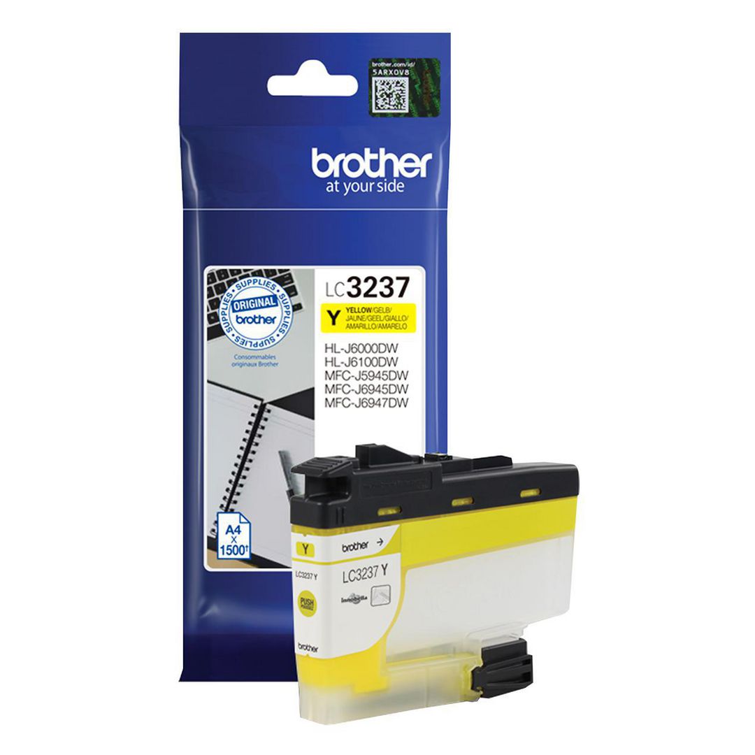 BROTHER Bläckpatron LC3237Y Gul | Toner och bläck - Bläckpatroner - Bläckpatroner Brother | Kontorsexperten
