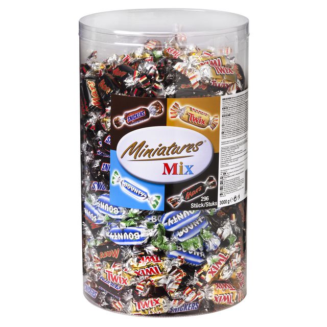MARS Choklad MINIATURES Blandade bitar 3kg | Kök och servering - Ätbart - Godis och choklad | Kontorsexperten