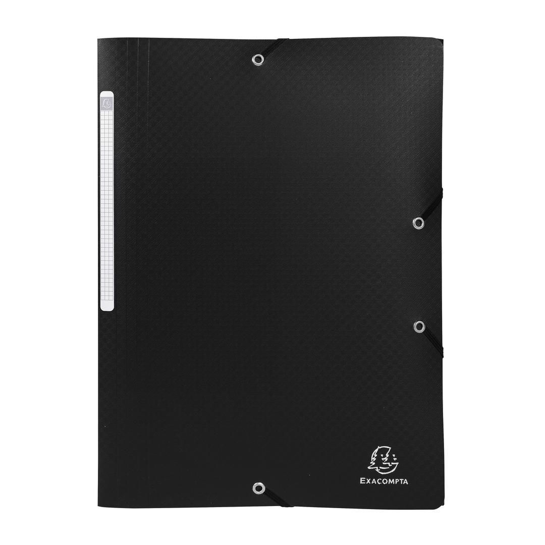 EXACOMPTA Gummibandsmapp A4 svart | Kontorsmaterial - Mappar och plastfickor - Gummibandsmappar - Kartong | Kontorsexperten