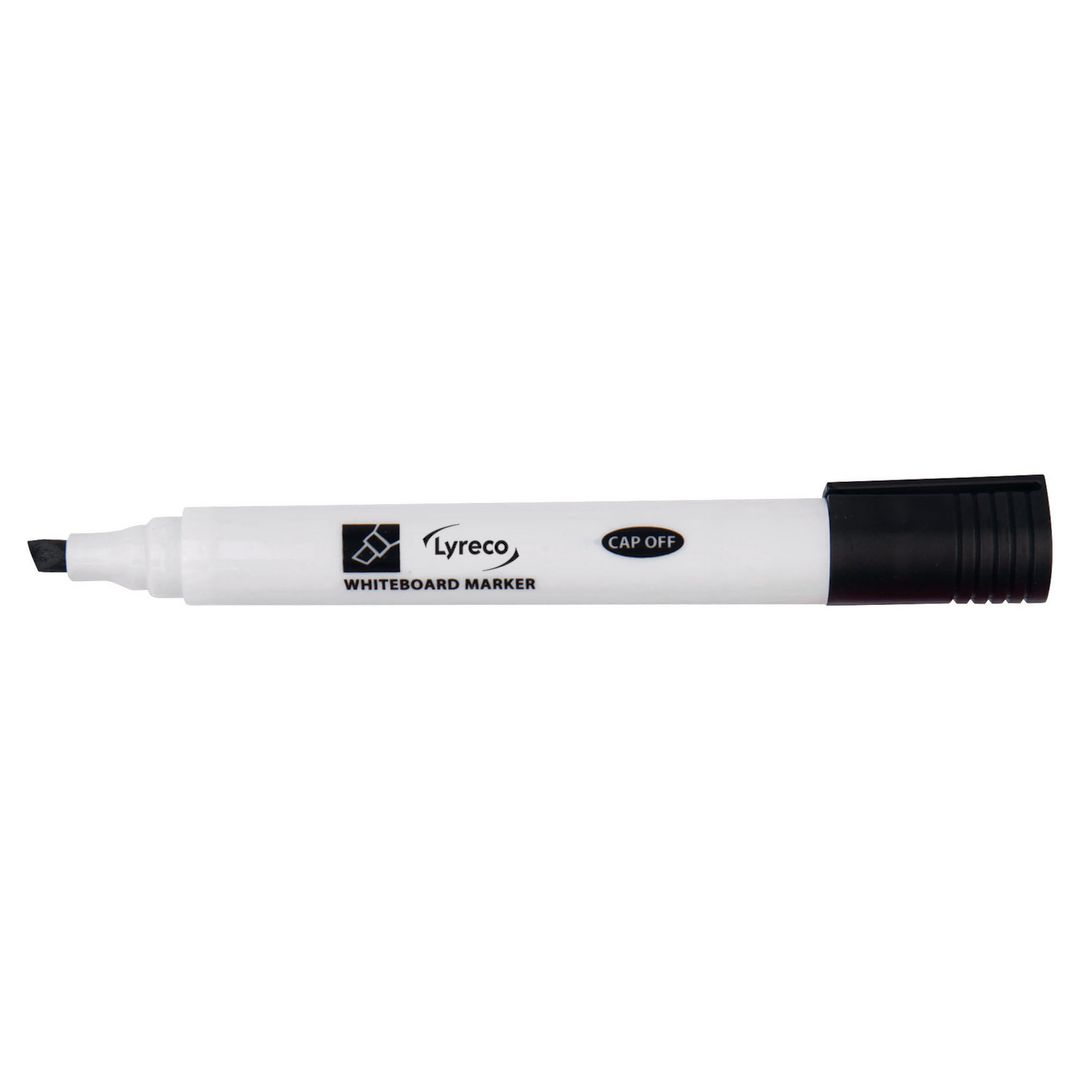 LYRECO Whiteboardpenna drywipe sned svart | Kontorsmaterial - Pennor - Whiteboardpennor - Skuren spets | Kontorsexperten