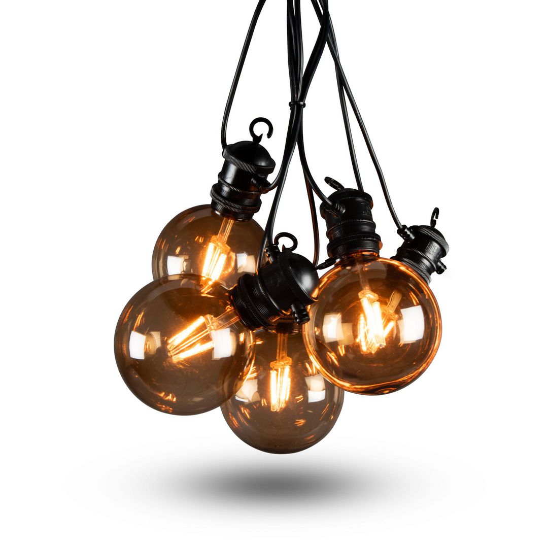 KONSTSMIDE Ljusslinga 10 amber LED 4,5m svart | Kontorsmöbler och inredning - Lampor och belysning - Ljusslingor | Kontorsexperten