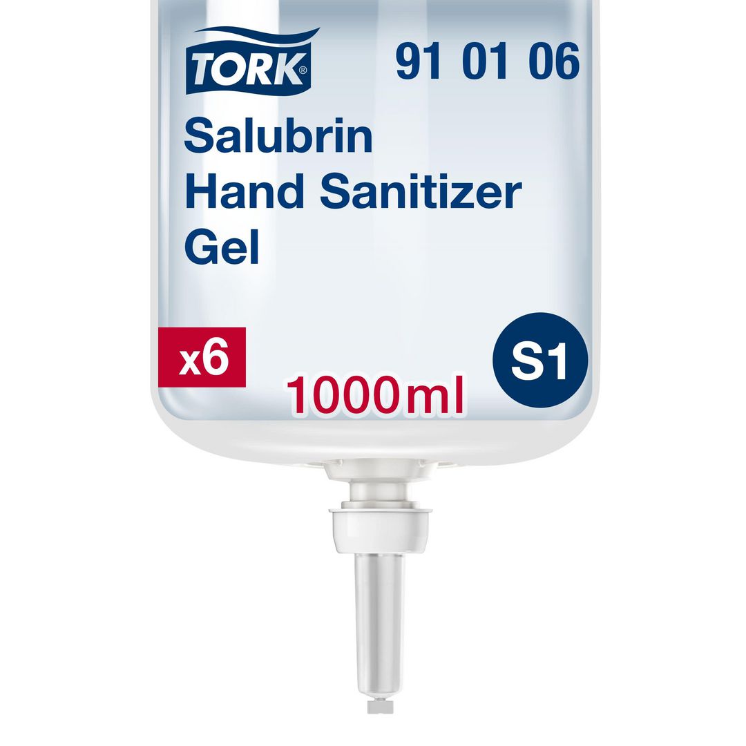 TORK Handdesinfektion Salubrin Gel 1L | Städ och hygien - Desinfektionsmedel - Systemhanddesinfektion | Kontorsexperten