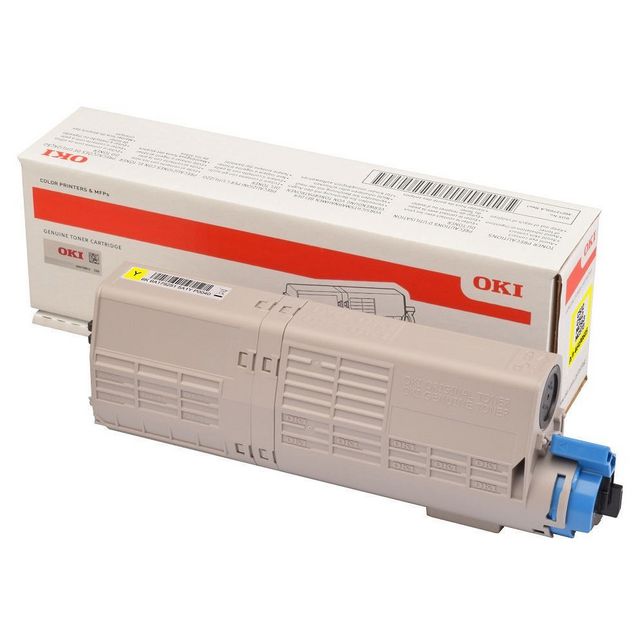 OKI Toner 46490605 Gul | Toner och bläck - Tonerkassetter - Toner OKI | Kontorsexperten