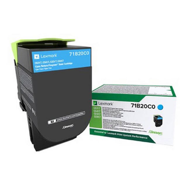 LEXMARK Toner 71B20C0 Cyan | Toner och bläck - Tonerkassetter - Toner Lexmark | Kontorsexperten