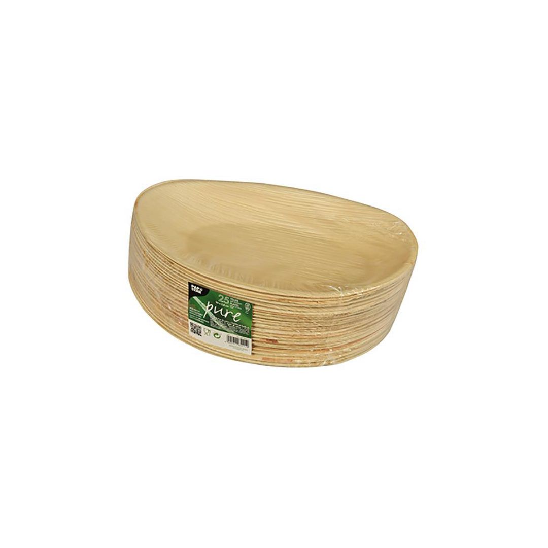 PAPSTAR Tallrik Palmblad 26x17x2,5cm 25/fp | Kök och servering - Engångsartiklar - Tallrikar - Eco | Kontorsexperten