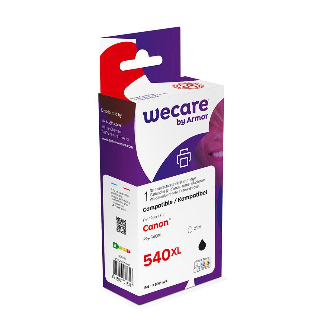 WECARE Bläckstrålepatron, Canon PG-540XL, svart | Toner och bläck - Bläckpatroner - Bläckpatroner WeCare | Kontorsexperten